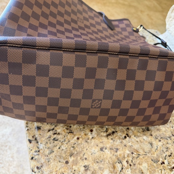 Louis Vuitton Neverfull MM Demier Ebene coated canvas with,clutch,dust bag,box - Picture 4 of 8